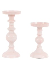 Gallery Home Pink Metal Candle Holder - Image 4 of 4