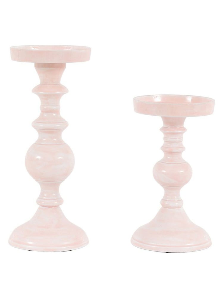 Gallery Home Pink Metal Candle Holder - Image 4 of 4