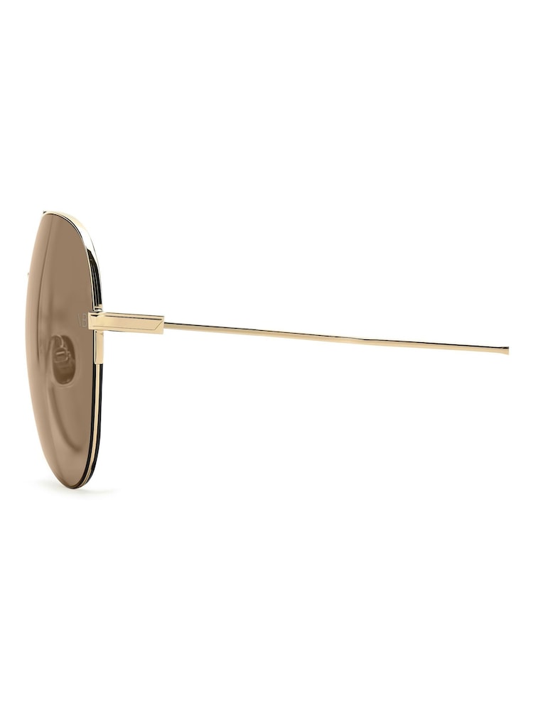 Victoria Beckham Gold Pilot Sunglasses - Image 2 of 6