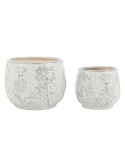 Gallery Home Grey Stoneware Meadow Planter - Image 4 of 4
