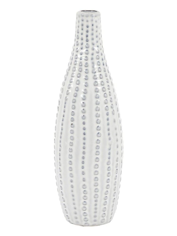 Gallery Home Grey Tall Ceramic Beaded Vase - Image 4 of 4