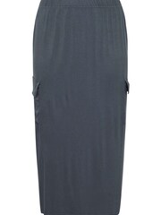 Yours Curve Grey Maxi Cargo Skirt - Image 3 of 4