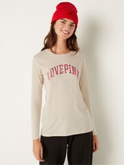 Victoria's Secret PINK Vanilla Bean Everyday Long Sleeve Crew Tee - Image 1 of 4