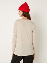 Victoria's Secret PINK Vanilla Bean Everyday Long Sleeve Crew Tee - Image 2 of 4