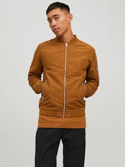 Jack & Jones Brown Bomber Jacket - Image 2 of 5