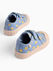 KIDLY by MORI Yellow Cotton Canvas Trainers With Easy Adjust Straps - Image 6 of 7