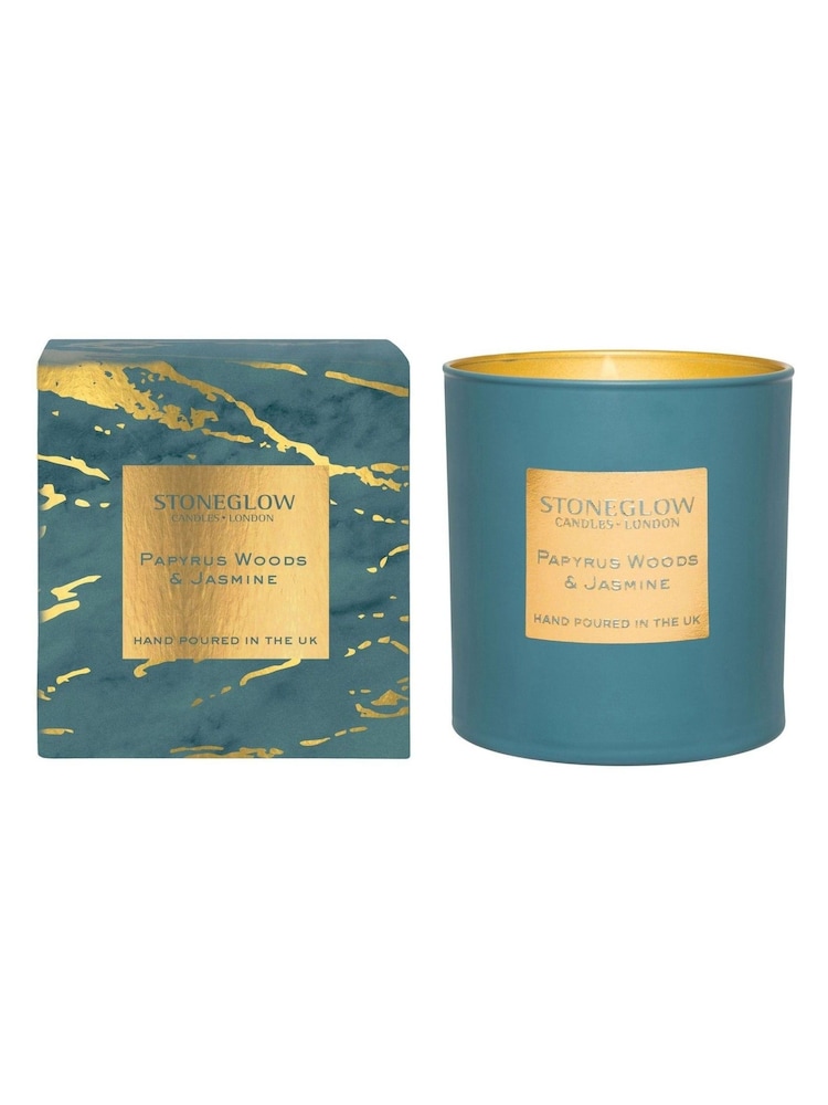 Stoneglow Clear Papyrus Woods and Jasmine Tumbler Scented Candle - Image 1 of 1