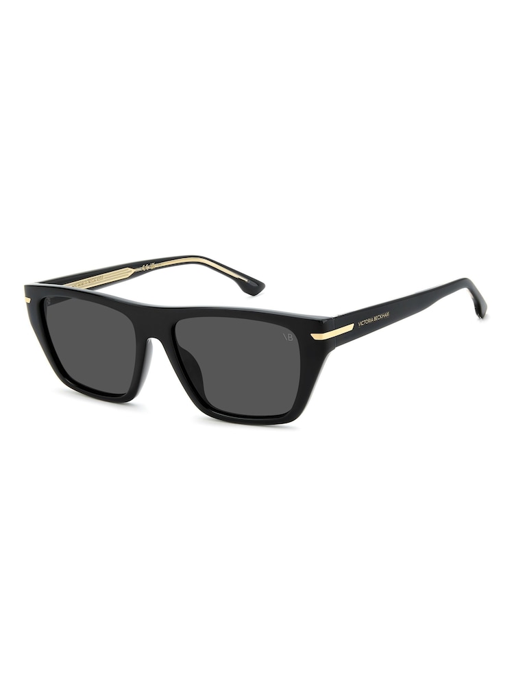 Victoria Beckham Black Rectangular Sunglasses - Image 1 of 5 Victoria Beckham Black Rectangular Sunglasses - Image 1 of 5