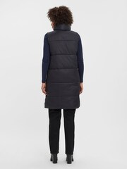VERO MODA Black Longline Padded Gilet - Image 3 of 5