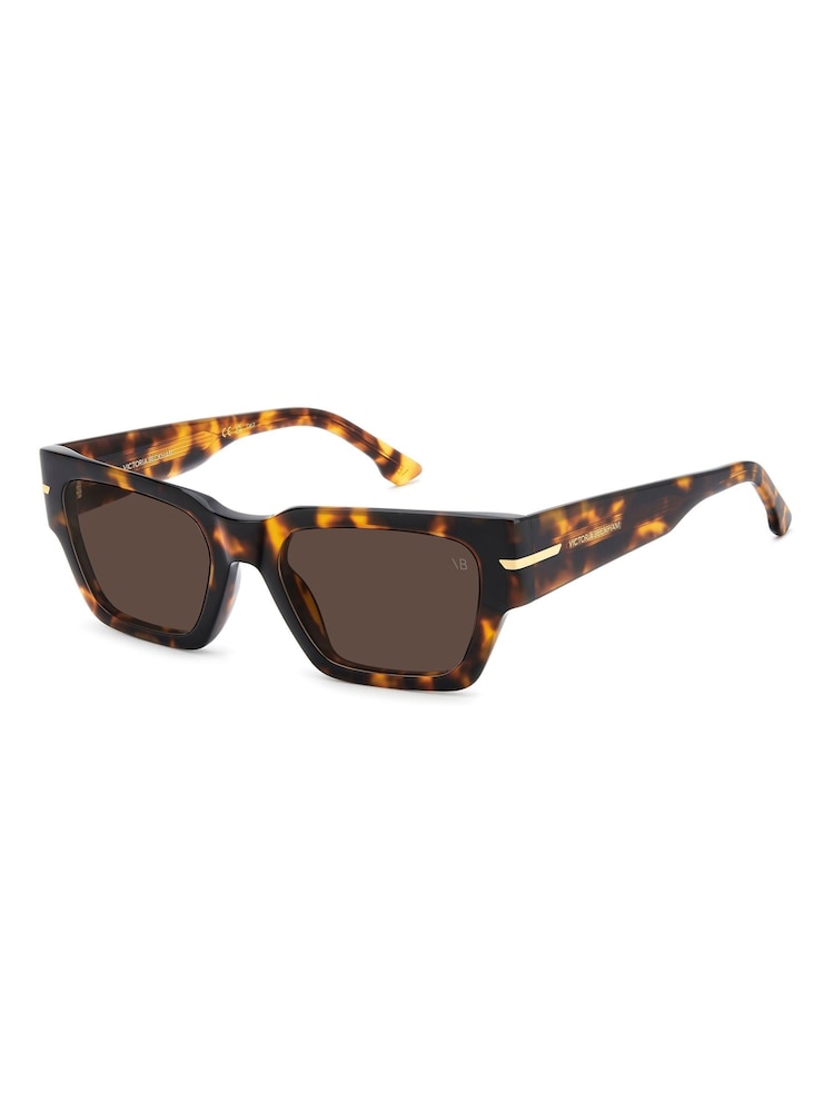 Victoria Beckham Brown Square Sunglasses Havana - Image 1 of 6 Victoria Beckham Brown Square Sunglasses Havana - Image 1 of 6