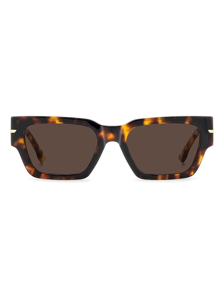 Victoria Beckham Brown Square Sunglasses Havana - Image 2 of 6 Victoria Beckham Brown Square Sunglasses Havana - Image 2 of 6