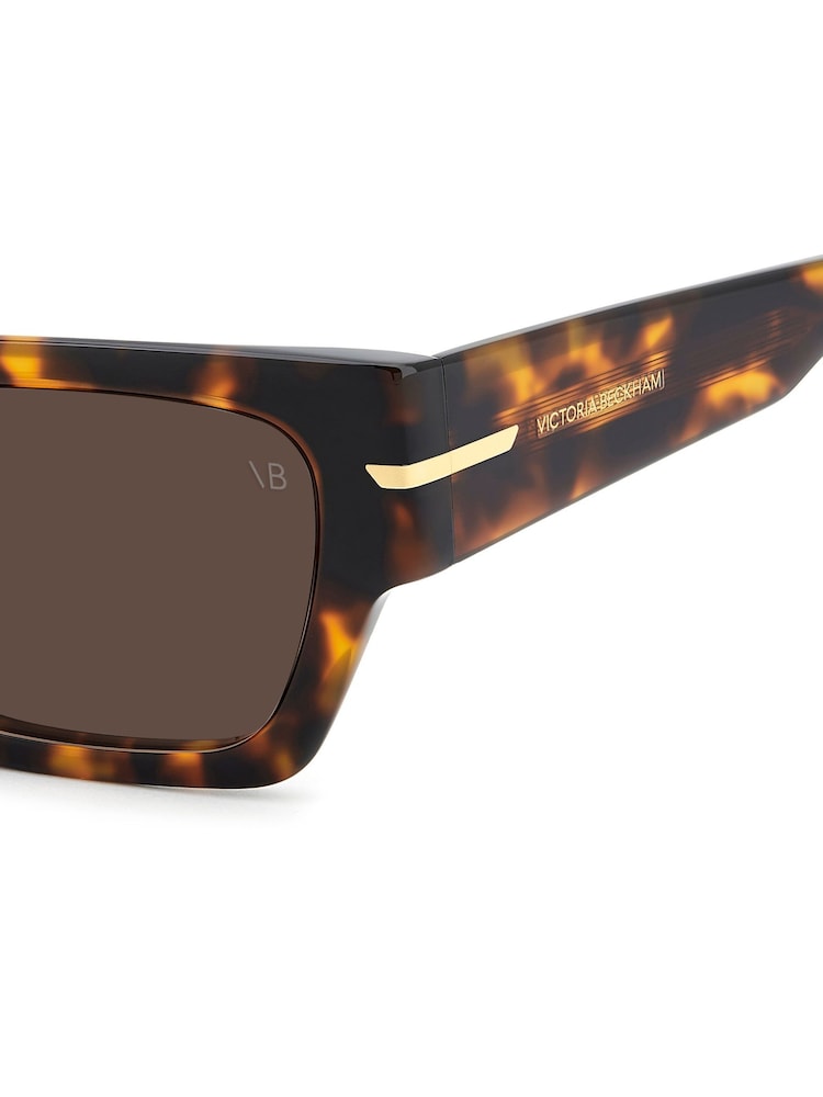 Victoria Beckham Brown Square Sunglasses Havana - Image 6 of 6 Victoria Beckham Brown Square Sunglasses Havana - Image 6 of 6