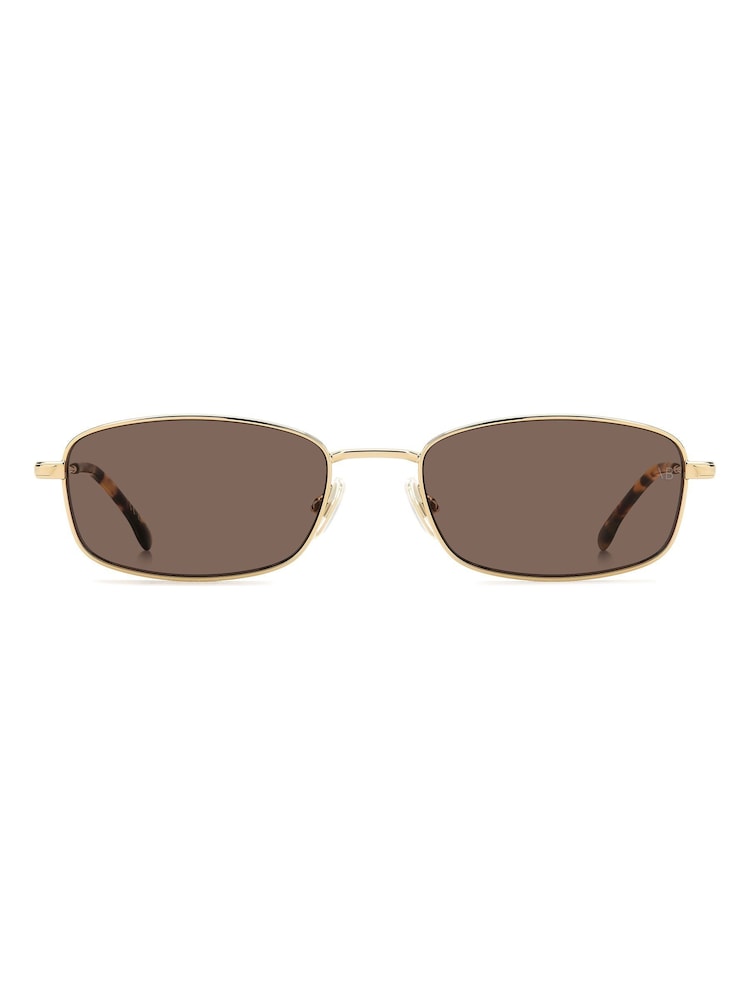 Victoria Beckham Gold Rectangular Sunglasses - Image 6 of 6 Victoria Beckham Gold Rectangular Sunglasses - Image 6 of 6