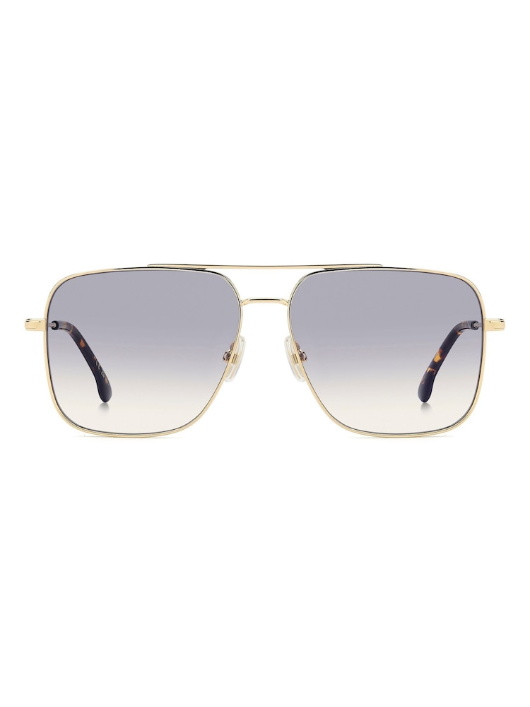 Victoria Beckham Gold Navigator Sunglasses - Image 5 of 5 Victoria Beckham Gold Navigator Sunglasses - Image 5 of 5