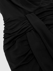 Reiss Inara Draped High-Neck Sleeveless Maxi Dress - Image 7 de 7