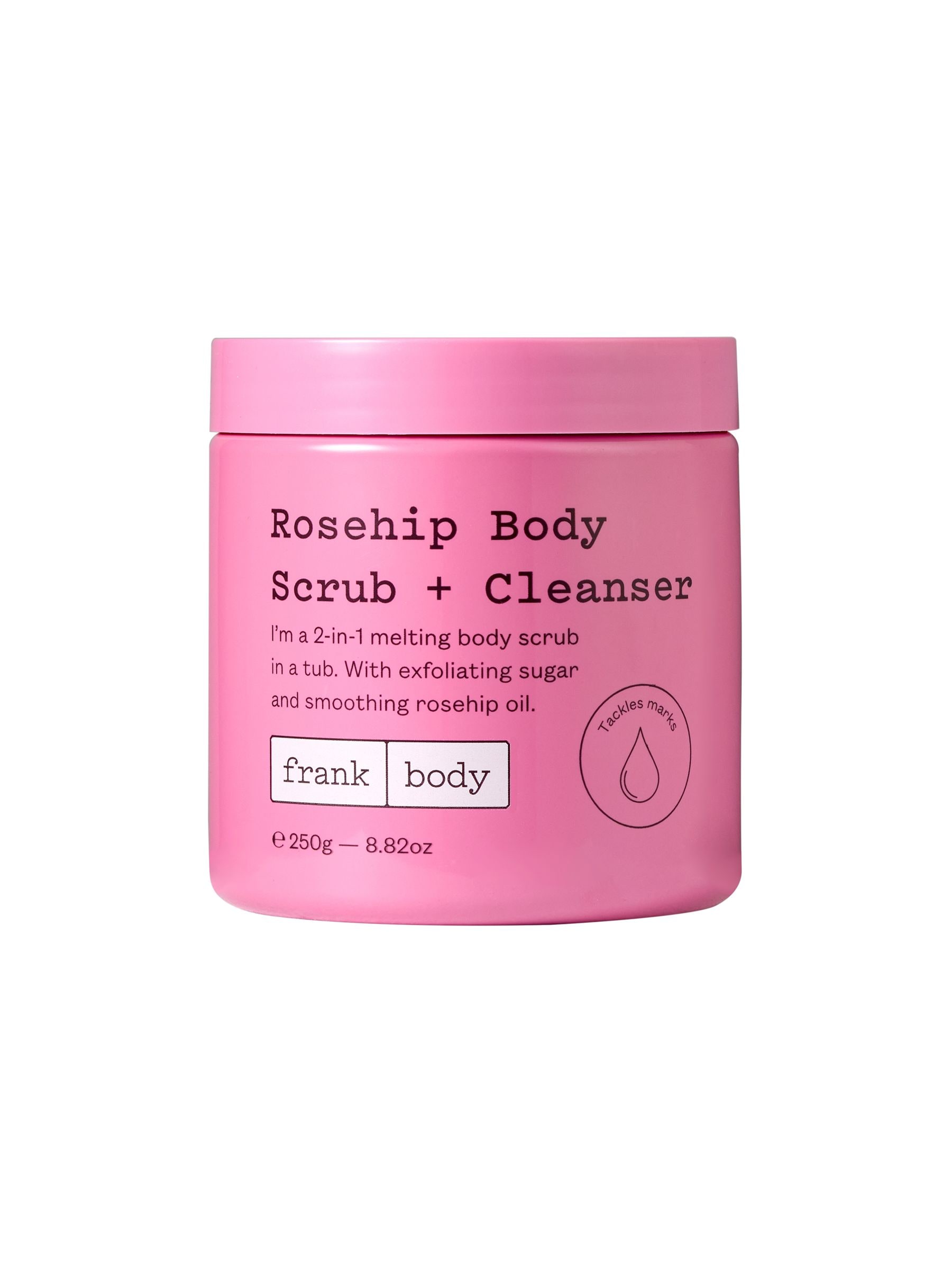 Frank Body Rosehip Body Scrub + Cleanser 250G Lloyds Pharmacy - Image 4