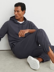 Reiss Airforce Blue Crescent R-Flex Stretch-Twill Cuffed Joggers - Image 1 of 9