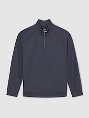 Әскери-әуе күштерінің көк түсі - Reiss Eytan R-Flex Stretch-Twill жартылай сыдырмалы Свитшот - 8суретінің 2 суреті