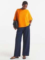JD Williams Orange Batwing Knitted Jumper - Image 1 of 4