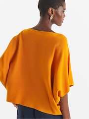 JD Williams Orange Batwing Knitted Jumper - Image 3 of 4