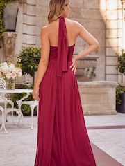 Lipsy Red Petite Bridesmaid Bella Multiway Bandeau Bridesmaid Dress - Image 2 of 4