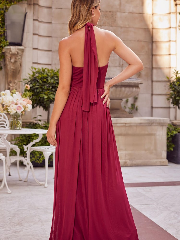 Lipsy Red Petite Bridesmaid Bella Multiway Bandeau Bridesmaid Dress - Image 2 of 4 Lipsy Red Petite Bridesmaid Bella Multiway Bandeau Bridesmaid Dress - Image 2 of 4