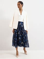 Phase Eight Blue Marella Floral Skirt - Image 1 of 7