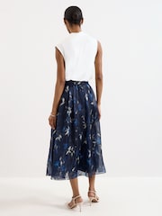 Phase Eight Blue Marella Floral Skirt - Image 2 of 7
