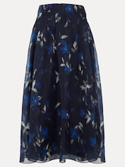 Phase Eight Blue Marella Floral Skirt - Image 7 of 7
