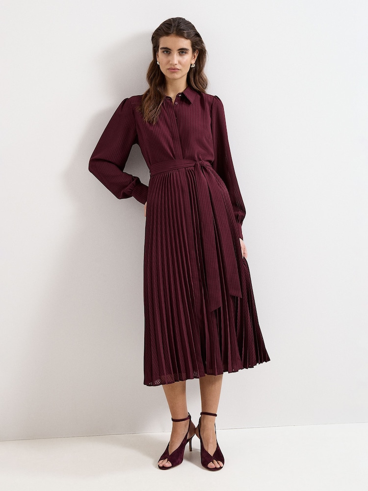 Phase Eight Red Ren Burgundy Dress - Image 1 of 7 Phase Eight Red Ren Burgundy Dress - Image 1 of 7