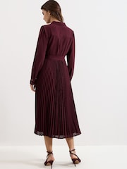 Phase Eight Red Ren Burgundy Dress - Image 2 of 7