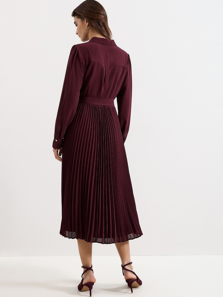 Phase Eight Red Ren Burgundy Dress - Image 2 of 7 Phase Eight Red Ren Burgundy Dress - Image 2 of 7