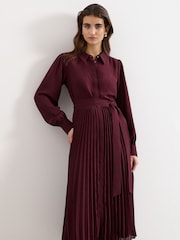 Phase Eight Red Ren Burgundy Dress - Image 3 of 7