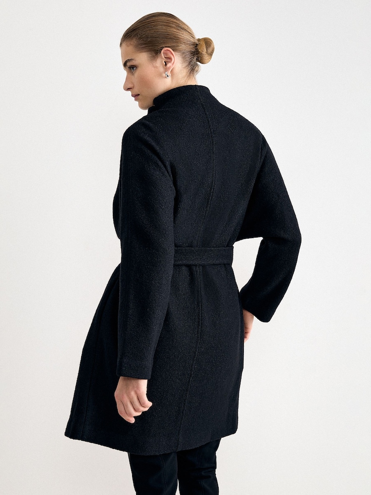 Schwarz - Phase Eight Jennifer Knit Coat - Bild 2 von 6
