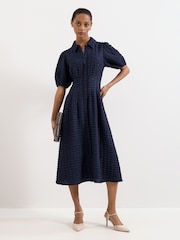 Phase Eight Blue Yasmine Dress - Image 1 of 7
