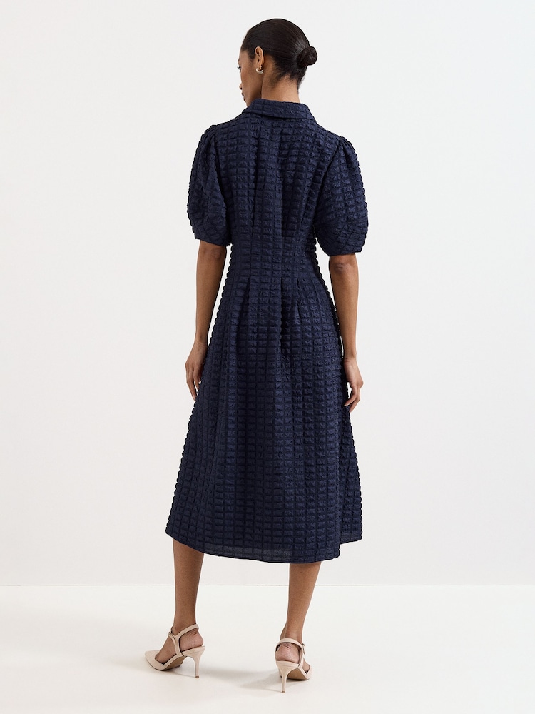 Phase Eight Blue Yasmine Dress - Image 2 of 7 Phase Eight Blue Yasmine Dress - Image 2 of 7