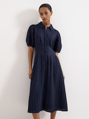 Phase Eight Blue Yasmine Dress - Image 3 of 7