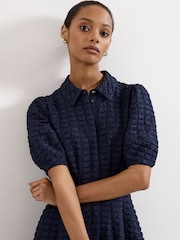 Phase Eight Blue Yasmine Dress - Image 4 of 7