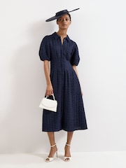 Phase Eight Blue Yasmine Dress - Image 7 of 7