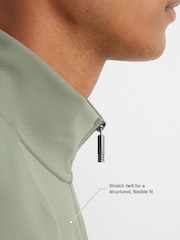 Шалфей Грин - Reiss Eytan R-Flex Stretch-Twill жартылай сыдырмалы Свитшот - 9суретінің 6 суреті