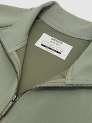 Шалфей Грин - Reiss Eytan R-Flex Stretch-Twill жартылай сыдырмалы Свитшот - 9суретінің 8 суреті
