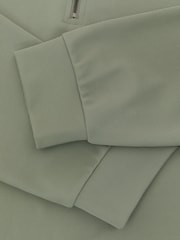 Шалфей Грин - Reiss Eytan R-Flex Stretch-Twill жартылай сыдырмалы Свитшот - 9суретінің 9 суреті