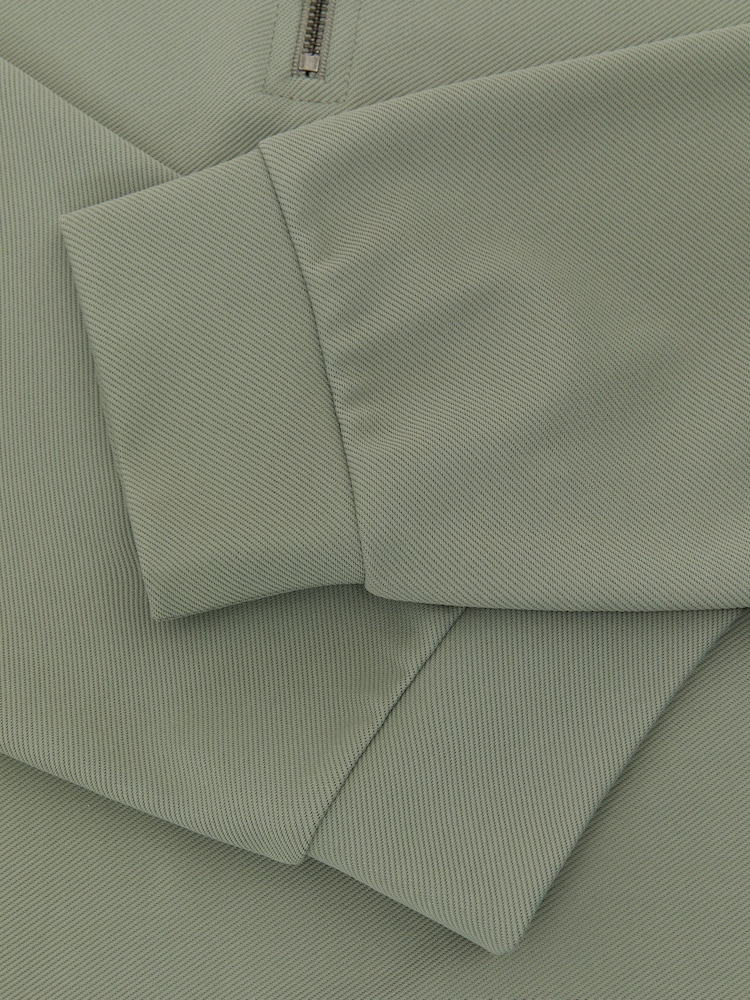 Шалфей Грин - Reiss Eytan R-Flex Stretch-Twill жартылай сыдырмалы Свитшот - 9суретінің 9 суреті