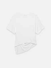 白色 - Mint Velvet Draped Asymmetric Top - 圖片 7/7