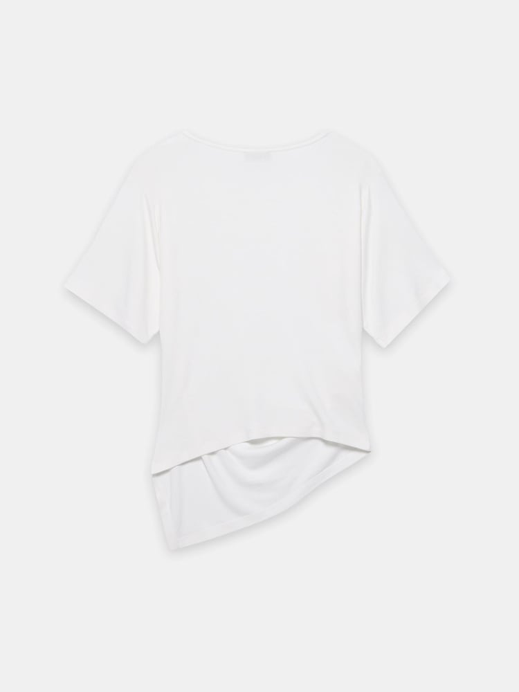 白色 - Mint Velvet Draped Asymmetric Top - 圖片 7/7