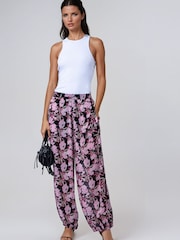 Religion Pink Floral print Balloon Helena Trousers - Image 4 of 8