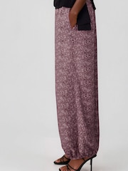 Religion Pink Port polka dot ocelot print Balloon Helena Trousers - Image 4 of 6