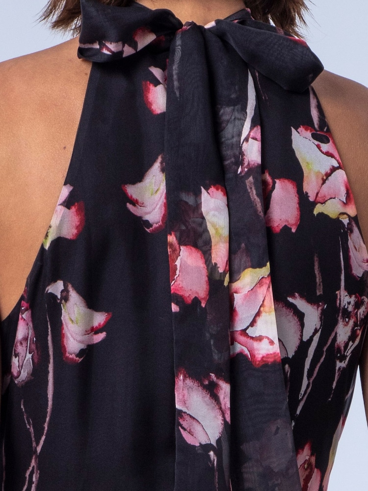 Religion Black Floral Taylor Maxi Dress With Full Ruffle Skirt - Image 8 of 8 Religion Black Floral Taylor Maxi Dress With Full Ruffle Skirt - Image 8 of 8