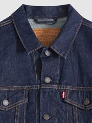 Levi's® Dark Blue Trucker Jacket - Image 5 of 5
