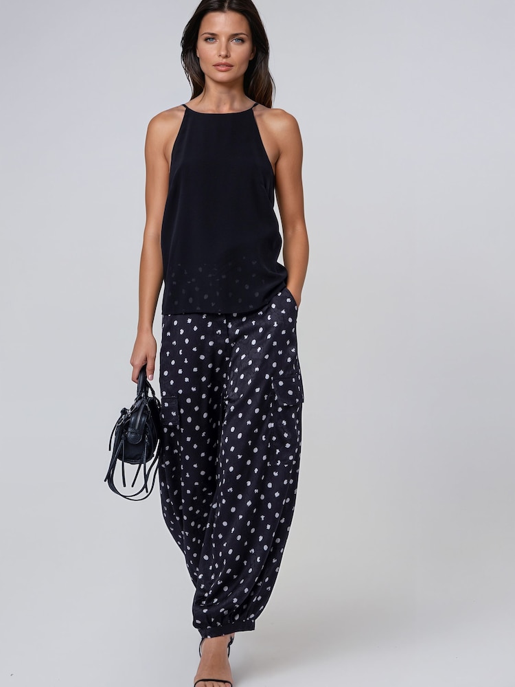 Religion Black Ash Cuffed Balloon Trousers - Image 2 of 8 Religion Black Ash Cuffed Balloon Trousers - Image 2 of 8
